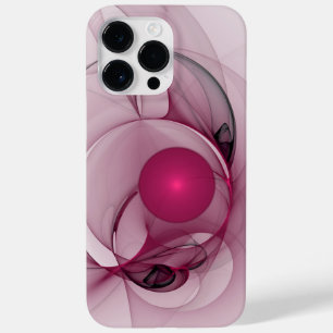 Fractal, moderne Abstracte Berry roze kunst Case-Mate iPhone 14 Pro Max Hoesje