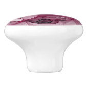 Fractal, moderne Abstracte Berry roze kunst Keramische Knop (Zijkant)