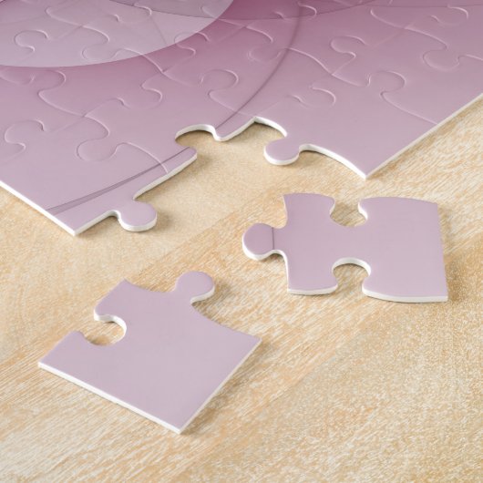 Fractal, moderne Abstracte Berry roze kunst Legpuzzel (Zijkant)