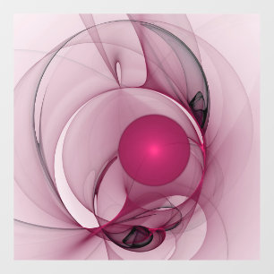 Fractal, moderne Abstracte Berry roze kunst Raamsticker