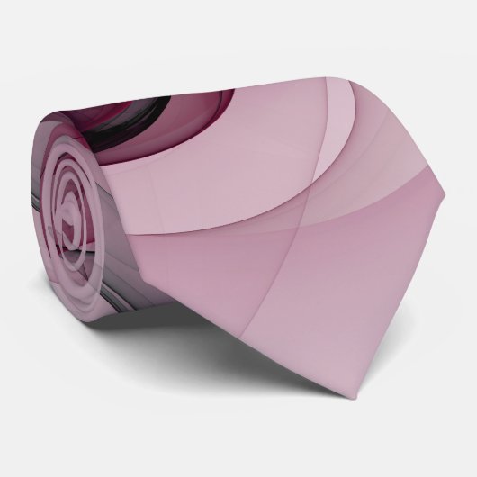 Fractal, moderne Abstracte Berry roze kunst Stropdas (Opgerold)