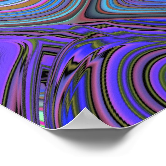 Fractal Mosaic 2 Abstracte kunst Poster (Hoek)