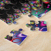 Fractal Multicolor Spiral Legpuzzel (Zijkant)
