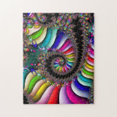 Fractal Multicolor Spiral Legpuzzel (Verticaal)