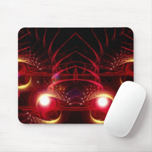 Fractal Mustang Mousepad Muismat (Met muis)