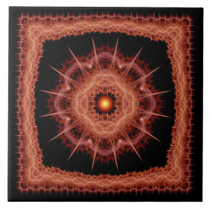 Fractal mystical prINSET patroon Tegeltje