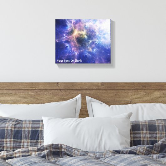 Fractal Nebula Canvas Afdruk (Insitu (Slaapkamer))