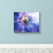 Fractal Nebula Canvas Afdruk (Insitu (Houten vloer))