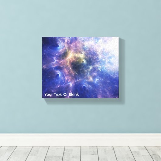Fractal Nebula Canvas Afdruk (Insitu (Houten vloer))