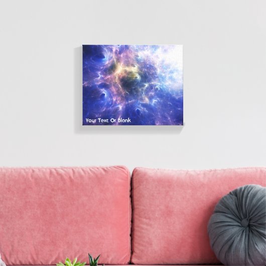 Fractal Nebula Canvas Afdruk (Insitu (Woonkamer))