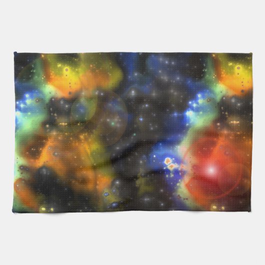 Fractal Nebulae 6 keukenhanddoeken (Horizontaal)
