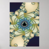 Fractal Octopus Mandelbrot Garden Poster (Voorkant)