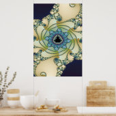 Fractal Octopus Mandelbrot Garden Poster (Keuken)