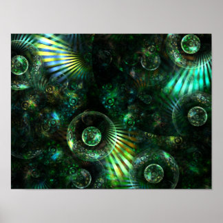 Fractal: oerwoud Boogie Poster
