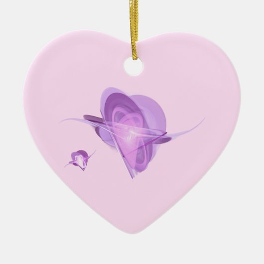 Fractal - Orbiting Hearts Keramisch Ornament (Voorkant)