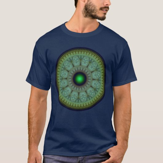 Fractal oriental round t-shirt (Voorkant)