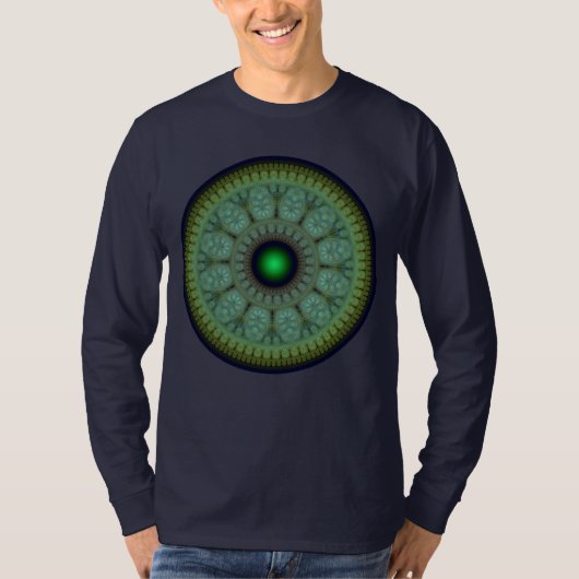 Fractal oriental round t-shirt (Voorkant)