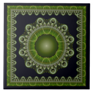 Fractal orientale patroontegels tegeltje