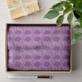 Fractal Paarse Daisies Tissuepapier (Geschenk)