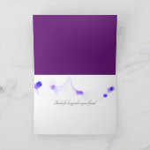 fractal paarse hydrangea voor vriendschap kaart (Binnen)