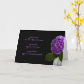 fractal paarse hydrangea voor vriendschap kaart (Gele Bloem)