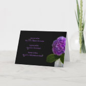 fractal paarse hydrangea voor vriendschap kaart (Voorkant)