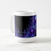 Fractal Paarse Petals Cup Koffiemok (Voorkant links)