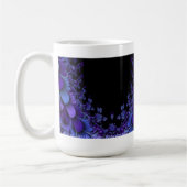 Fractal Paarse Petals Cup Koffiemok (Links)