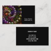 fractal paarse Psychedelic Rainbow Spiral Trippy Visitekaartje (Voorkant / Achterkant)