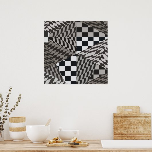 Fractal Paradise Poster (Keuken)