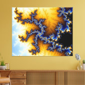 Fractal patroon canvas afdruk (Insitu (Woonkamer))