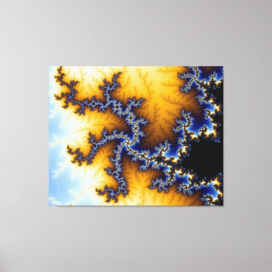 Fractal patroon canvas afdruk (Voorkant)