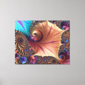 Fractal patroon canvas afdruk (Voorkant)