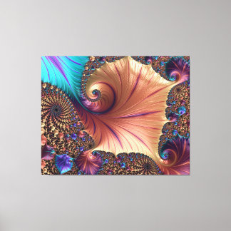 Fractal patroon canvas afdruk