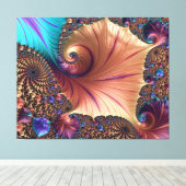 Fractal patroon canvas afdruk (Insitu (Houten vloer))