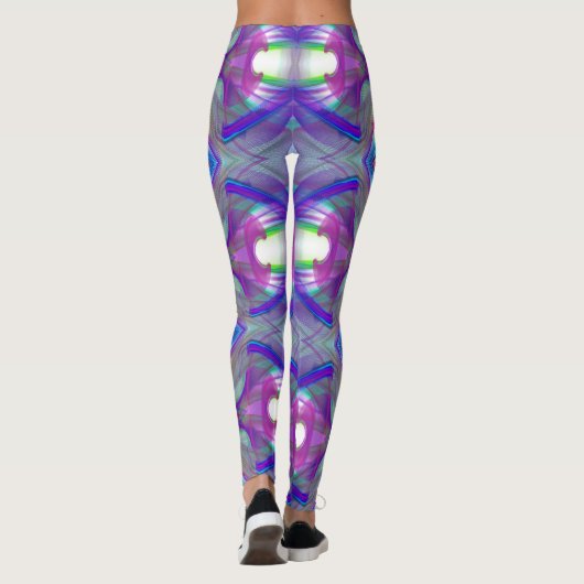 fractal patroon leggings (Achterkant)