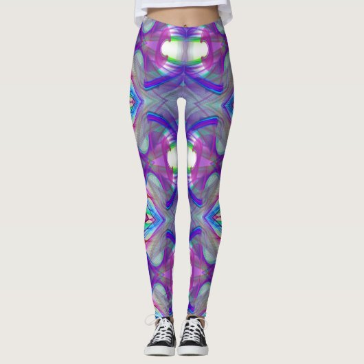 fractal patroon leggings (Voorkant)