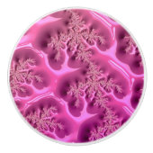 Fractal Pattern ~ Bizarre Freaky Weird Mindbsting Keramische Knop (Voorkant)