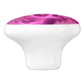 Fractal Pattern ~ Bizarre Freaky Weird Mindbsting Keramische Knop (Zijkant)