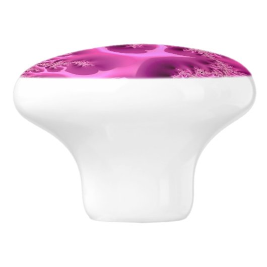 Fractal Pattern ~ Bizarre Freaky Weird Mindbsting Keramische Knop (Zijkant)