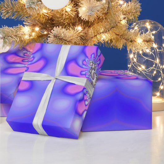 ~ Fractal Pattern Mauves Pinks ~ Birthday ~ Wrapp Cadeaupapier (Feestdagen)