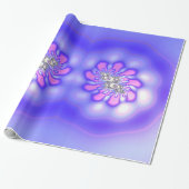 ~ Fractal Pattern Mauves Pinks ~ Birthday ~ Wrapp Cadeaupapier (Uitgerold)