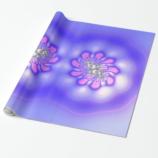~ Fractal Pattern Mauves Pinks ~ Birthday ~ Wrapp Cadeaupapier (Uitgerold)