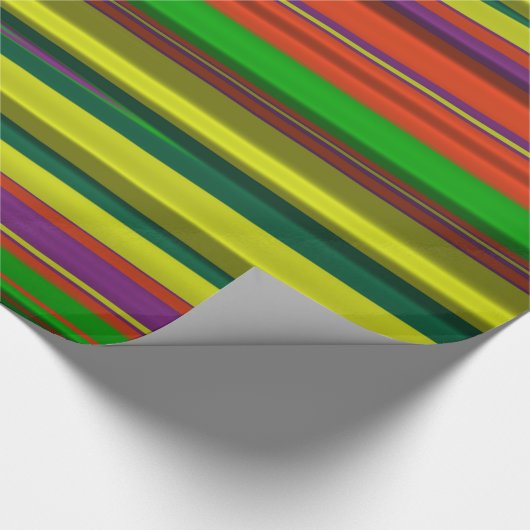 ~ Fractal Pattern Multicolored ~ Kerstmis ~ Cadeaupapier (Hoek)