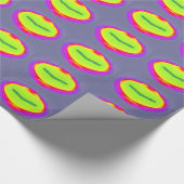 ~ Fractal Pattern Yellow Purple Red Shades ~ Wrapp Cadeaupapier (Hoek)