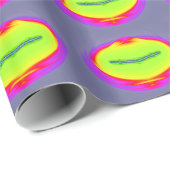 ~ Fractal Pattern Yellow Purple Red Shades ~ Wrapp Cadeaupapier (Rol Hoek)