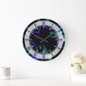 Fractal Peacock Feathers Grote Klok (Huis)