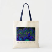 Fractal Peacock Ore 2 Tote Bag (Voorkant)