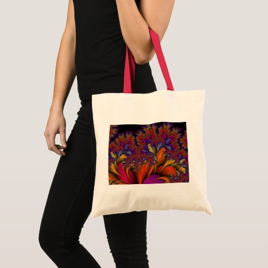 Fractal Peacock Ore Tote Bag (Voorkant (product))