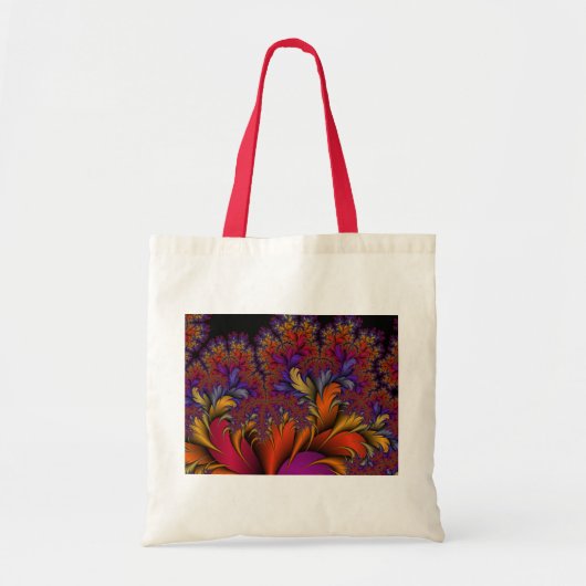 Fractal Peacock Ore Tote Bag (Voorkant)